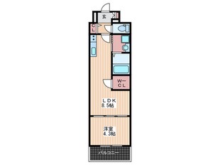 ヴィラ博丈比治山の物件間取画像